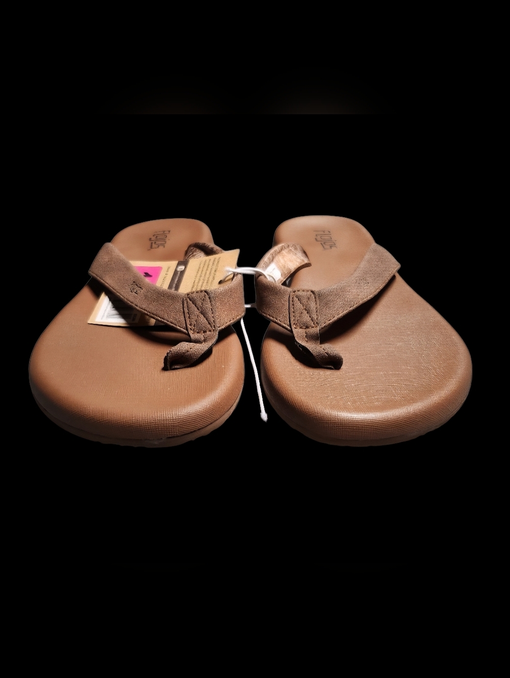 Flojos Women's Claire Flip Flop Sandals in Brown. Various Sizes. NWT - Picture 5 of 10